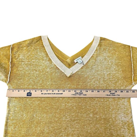 NEW Sundance Samantha V Neck Sweater Large Inside Out Look Boho Casual Cotton - Picture 9 of 9